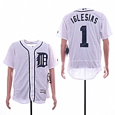 Tigers 1 Jose Iglesias White Flexbase Jersey Sguo,baseball caps,new era cap wholesale,wholesale hats